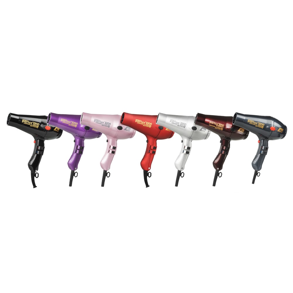 Parlux 3200 Compact Ionic and Ceramic Hair Dryer Colours