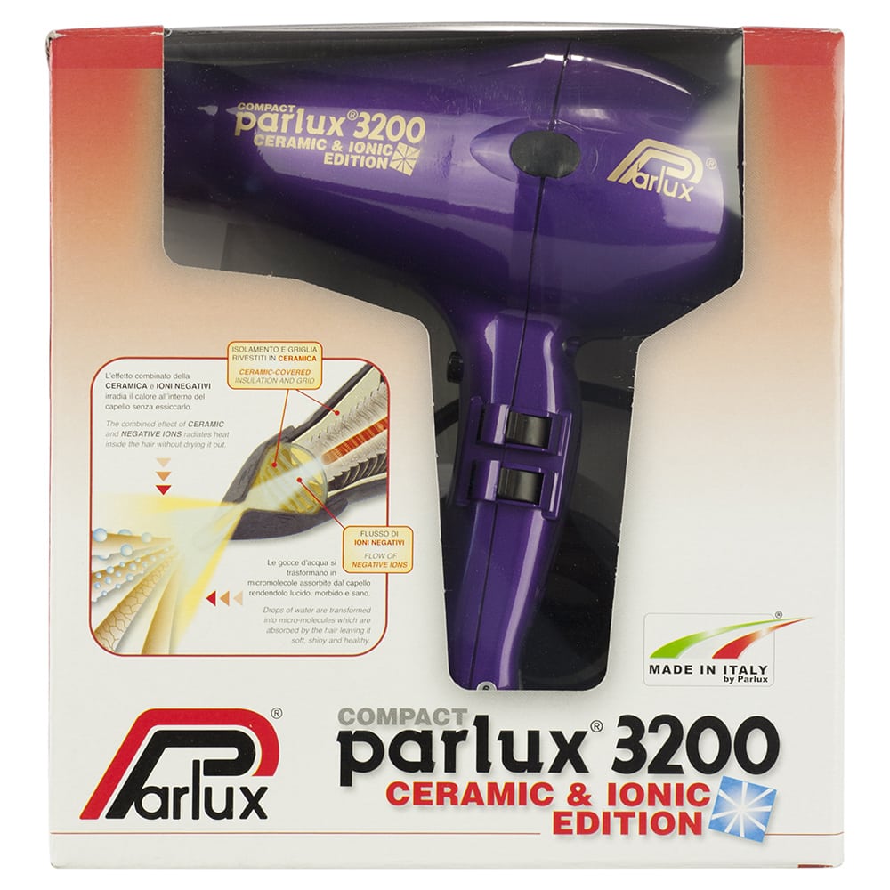 Parlux 3200 Compact Ionic and Ceramic Hair Dryer Packaging