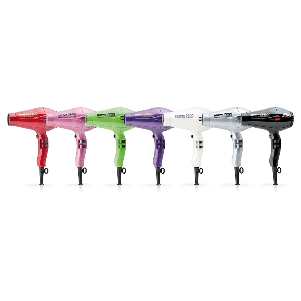 Parlux 3800 Eco Friendly Ionic and Ceramic Hair Dryer Colours