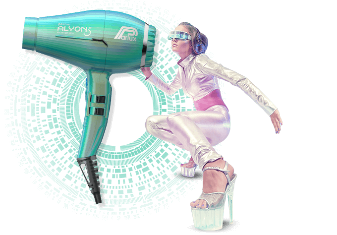 Parlux Alyon Air Ionizer Tech Hairdryer Jade