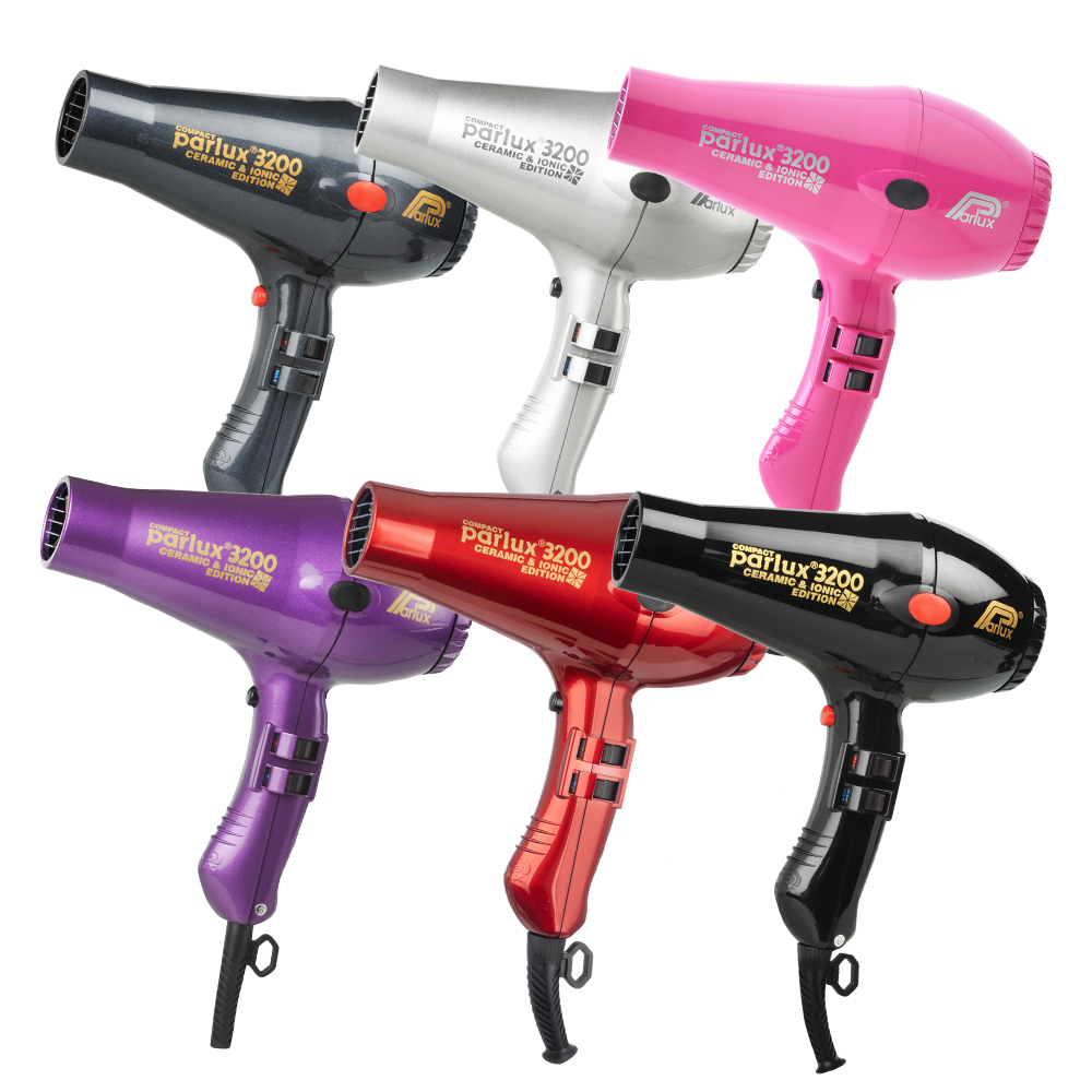 Parlux 3200 Compact Ionic and Ceramic Hair Dryer Colours