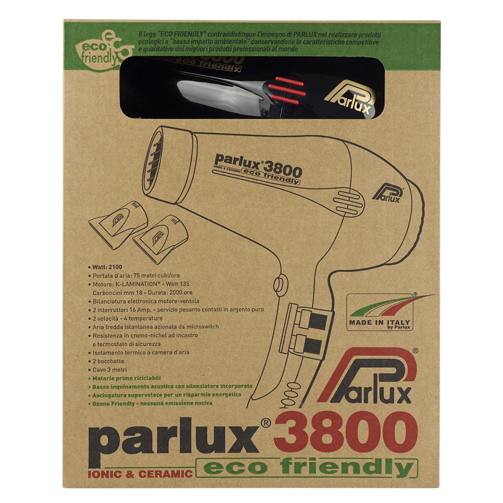 Parlux 3800 Eco Friendly Ionic and Ceramic Hair Dryer - Official Aus Store