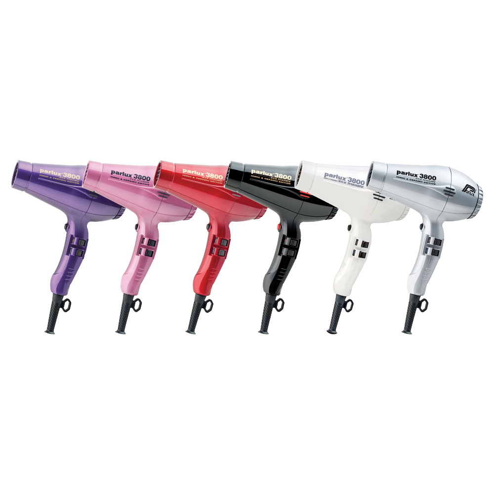 Parlux 3800 Eco Friendly Ionic and Ceramic Hair Dryer Made in Italy colours