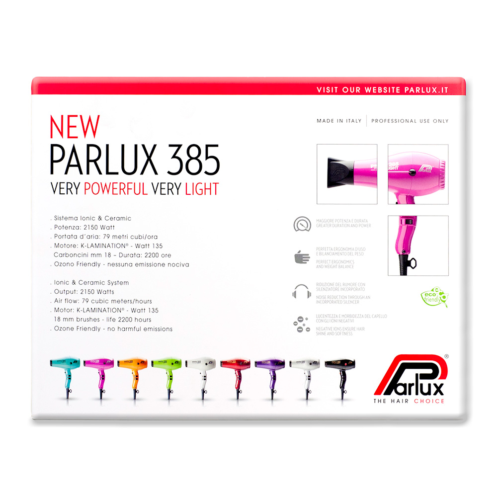 Parlux 385 Power Light Ionic and Ceramic Hair Dryer Shopping Online